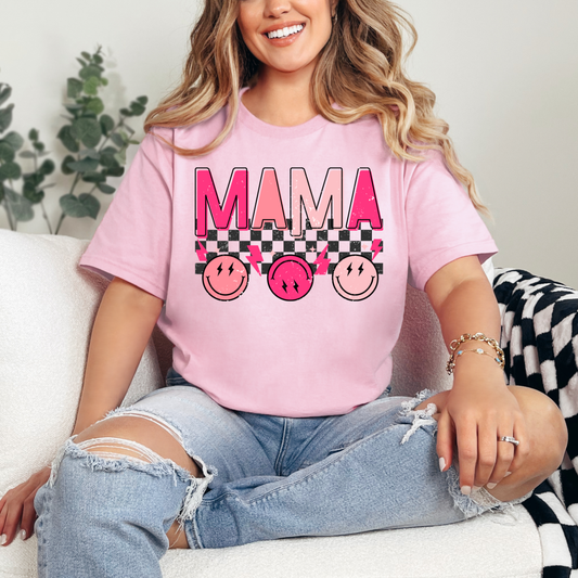 Matching Mama Graphic Tee in Pink