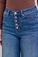 Karla High Waist Column Straight Button-Fly & Back Welt Pkts