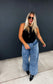 PREORDER: Charlie Cinch Hem Wide Leg Jeans