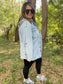 PREORDER: Lightwash Hooded Denim Shacket