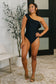 A Tan Line Happiness One Piece Swim Suit in Black