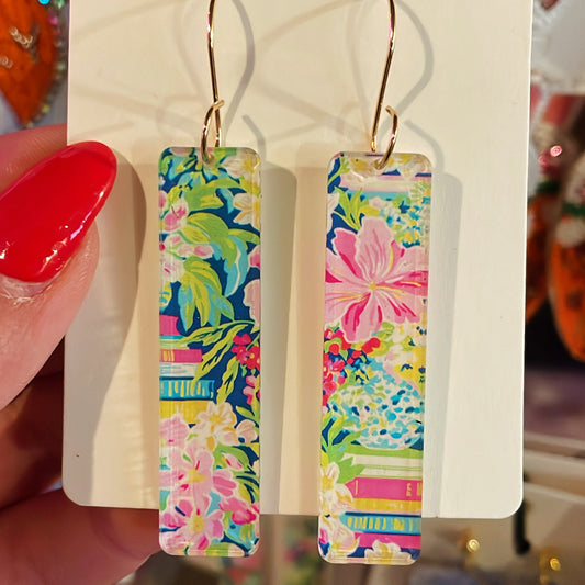 Lilly inspired Literary Earrings