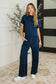 PREORDER: Casual Top and Bottom Set in Navy