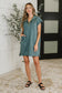 Easy Hustle High Neck Dress in Ash Jade