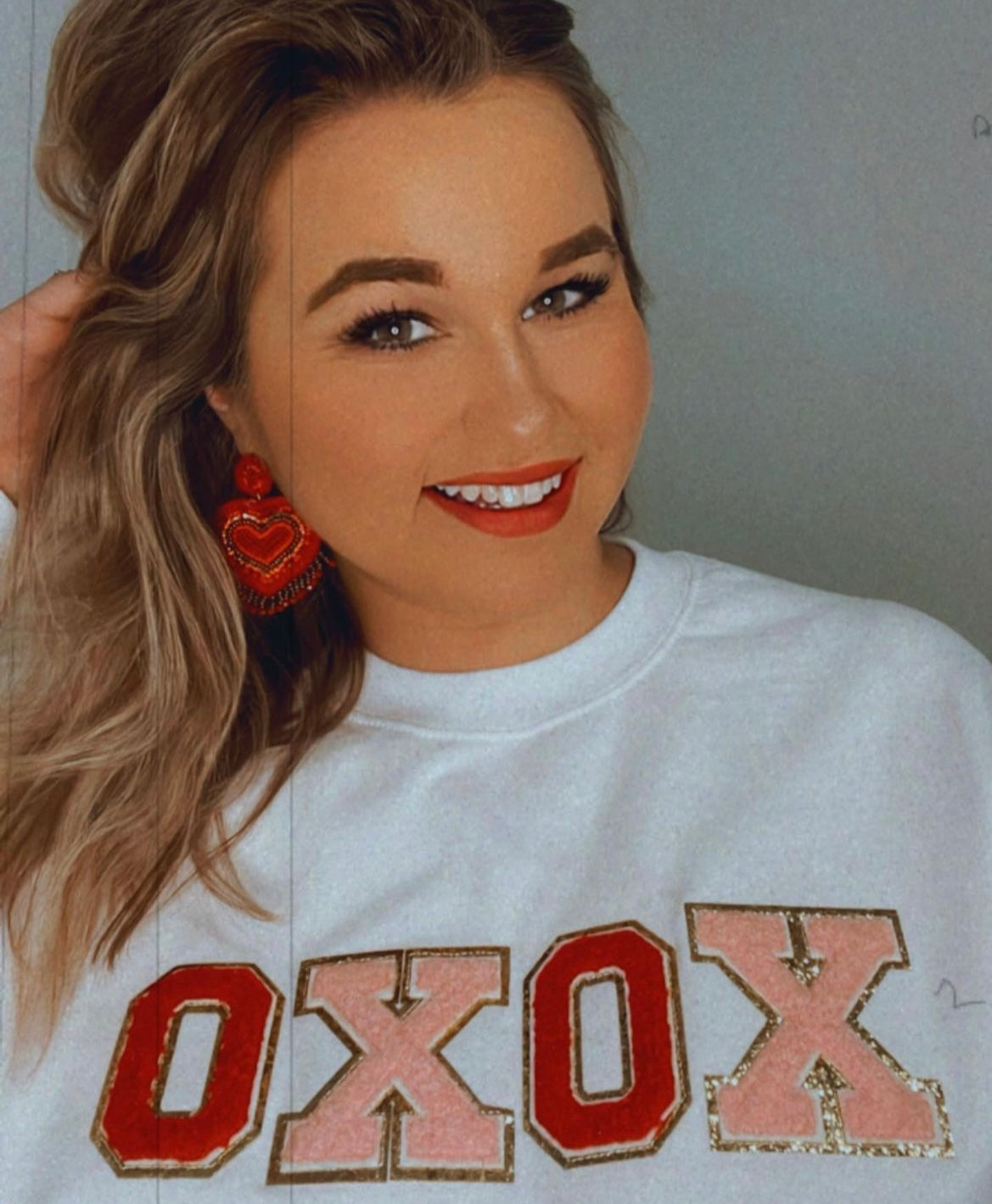 Xoxo Chenille Patch Sweatshirt