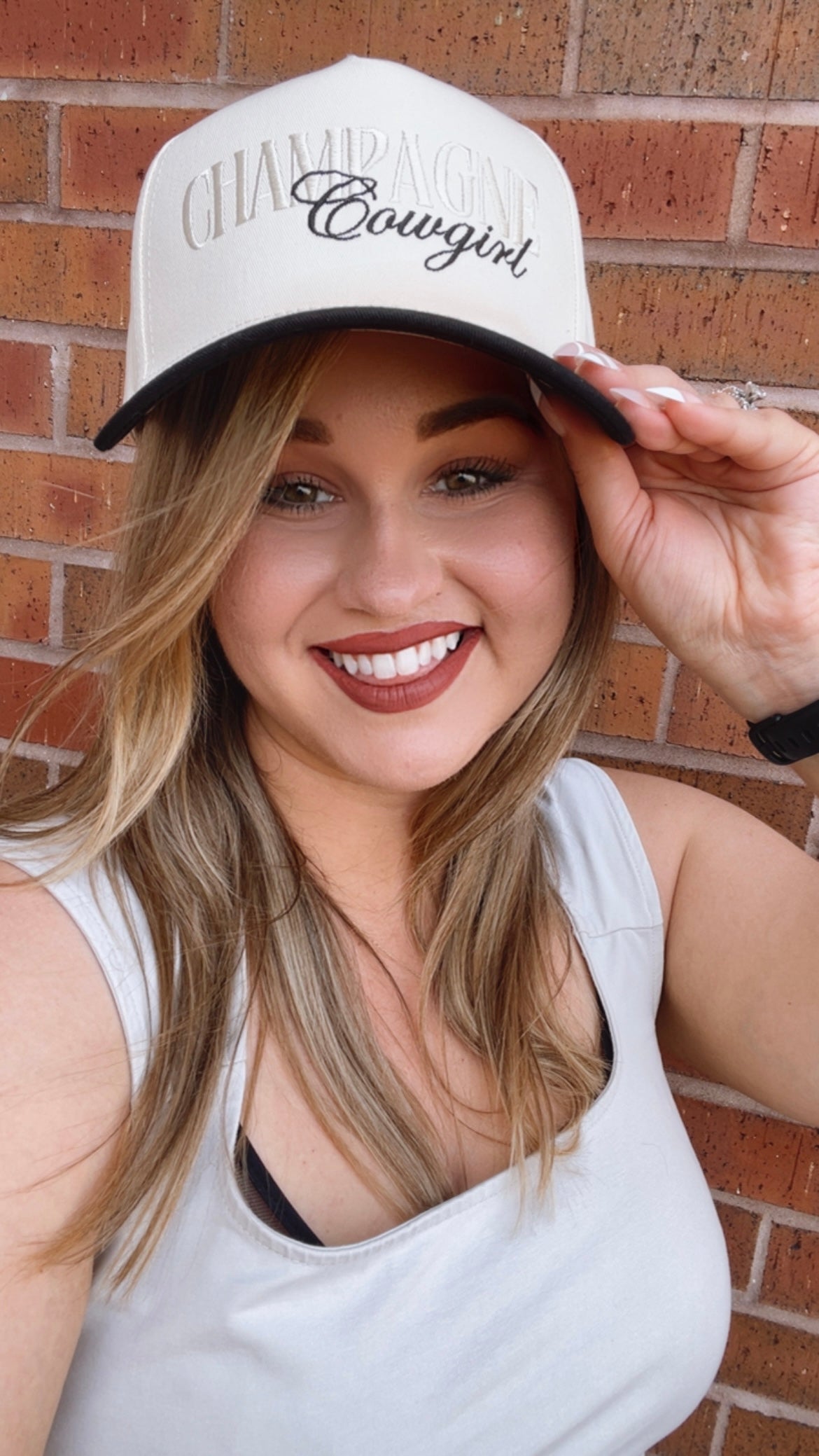 Champagne Cowgirl hat