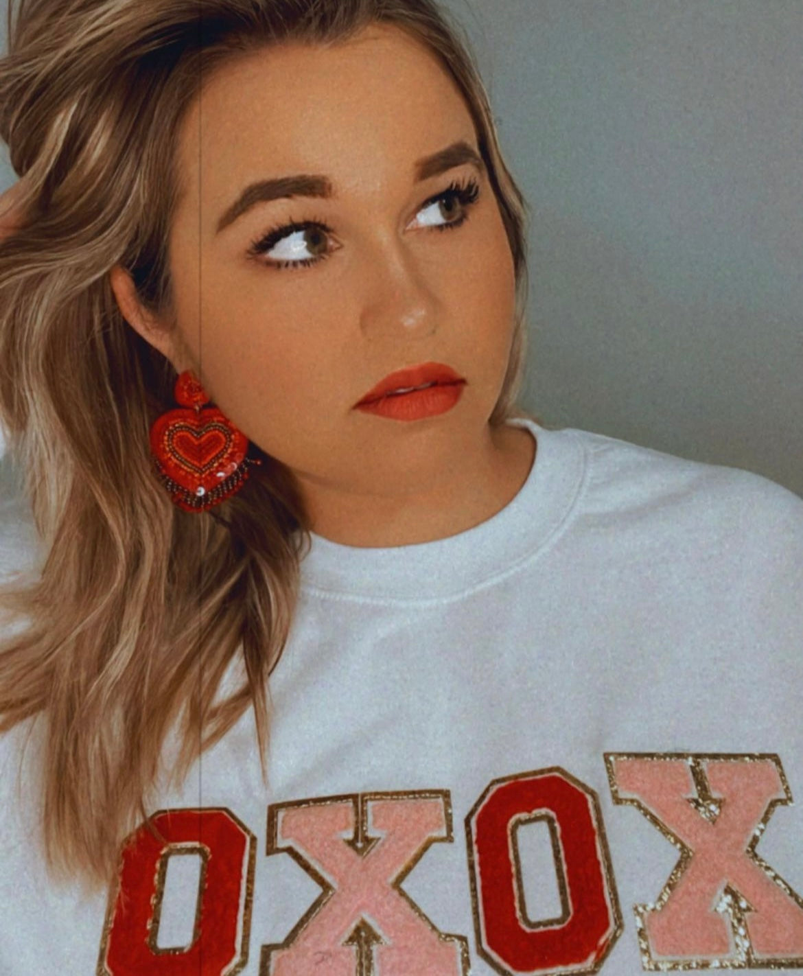 Xoxo Chenille Patch Sweatshirt