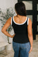 Handled It Contrast Trim Tank in Black