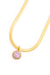 Here to Shine Gold Plated Necklace in Pink