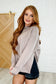 It's The Little Things Relaxed Scuba Pullover in Cocoa