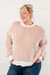 Least High Maintenance Contrast Trim Sweater