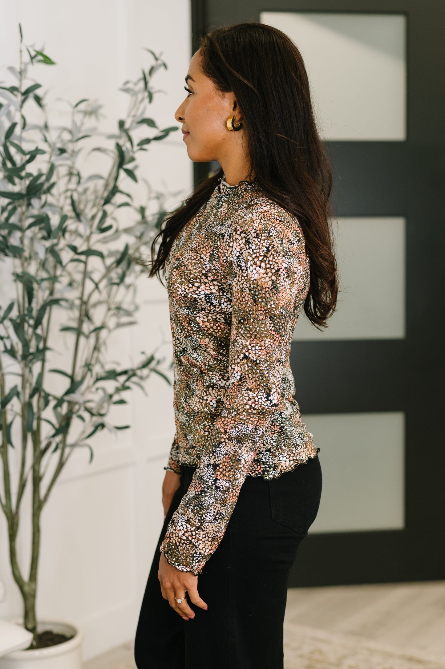 Loud and Proud Long Sleeve Lettuce Hem Top