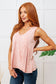 Never Second Best V-Neck Blouse in Peach