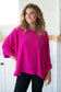 Pink Thoughts Chenille Blouse