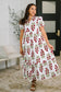 Quiet Life Notch Neck Tiered Dress in White