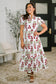 Quiet Life Notch Neck Tiered Dress in White