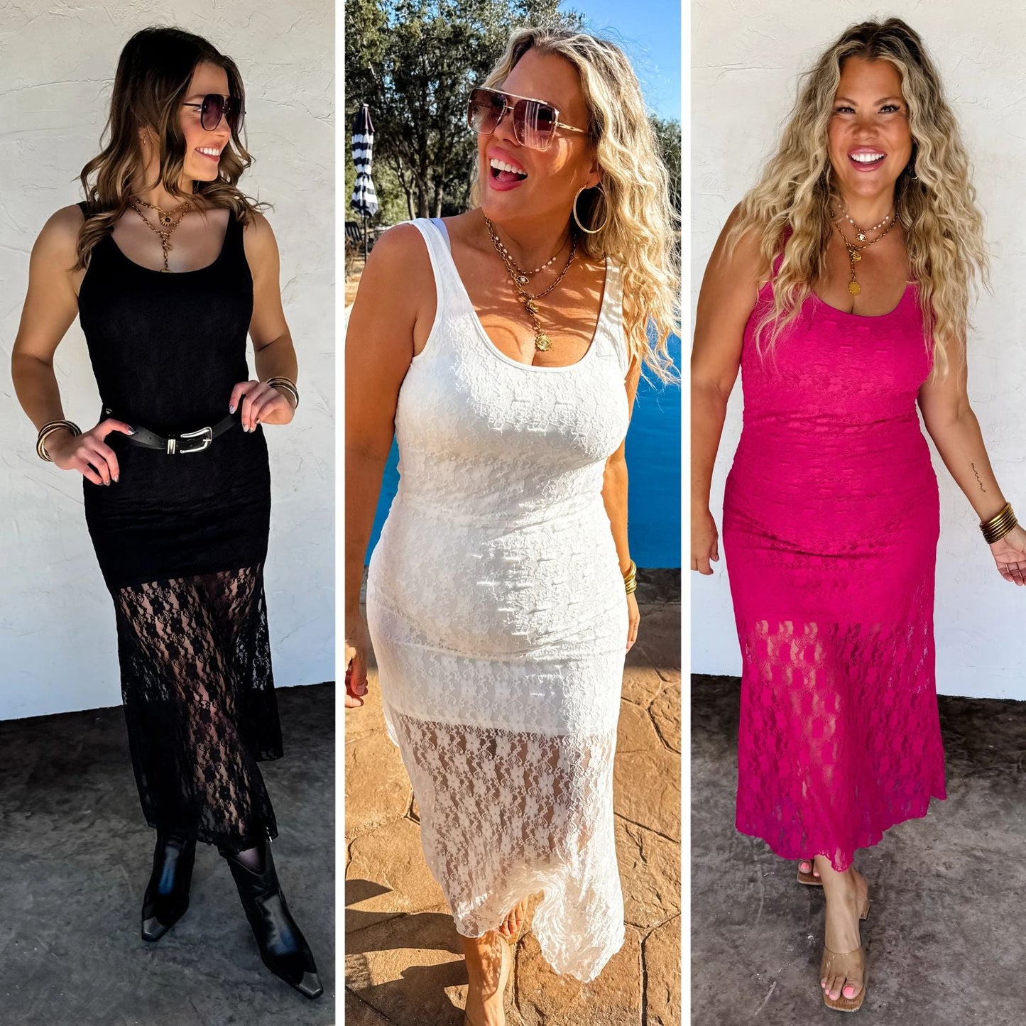 PREORDER: Leely Lace Dress in Three Colors