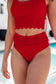 Tonga Scalloped High Waisted Swim Bottoms