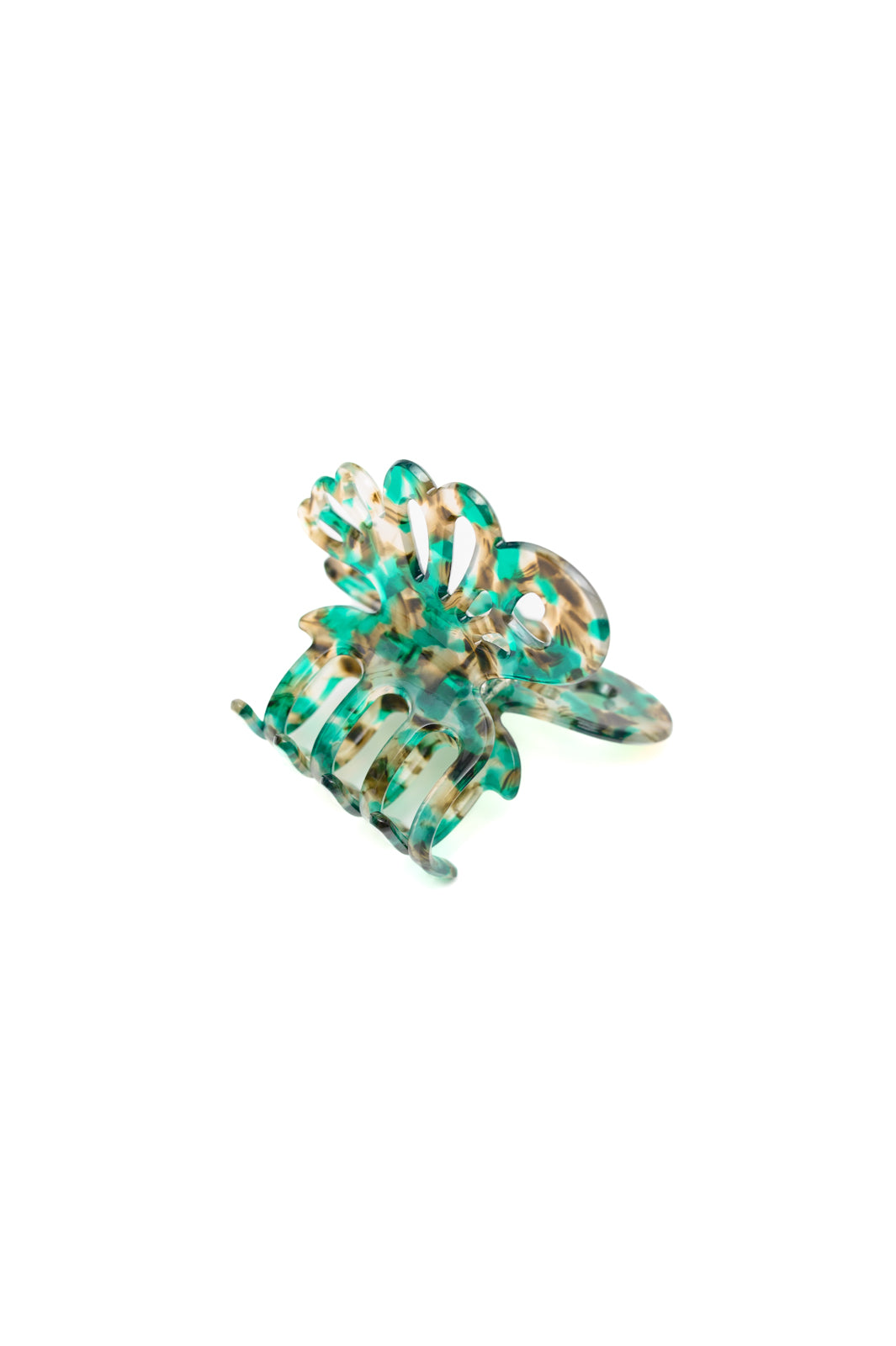 Emerald Butterfly Claw Clip