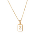 18K Gold Plated Initial Necklace