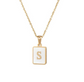 18K Gold Plated Initial Necklace