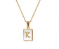 18K Gold Plated Initial Necklace