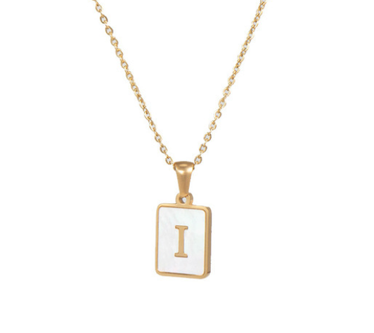 18K Gold Plated Initial Necklace