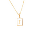 18K Gold Plated Initial Necklace