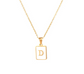 18K Gold Plated Initial Necklace