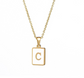 18K Gold Plated Initial Necklace