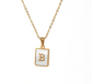 18K Gold Plated Initial Necklace