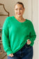 Very Understandable V-Neck Sweater in Green